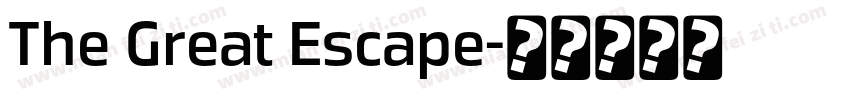 The Great Escape字体转换